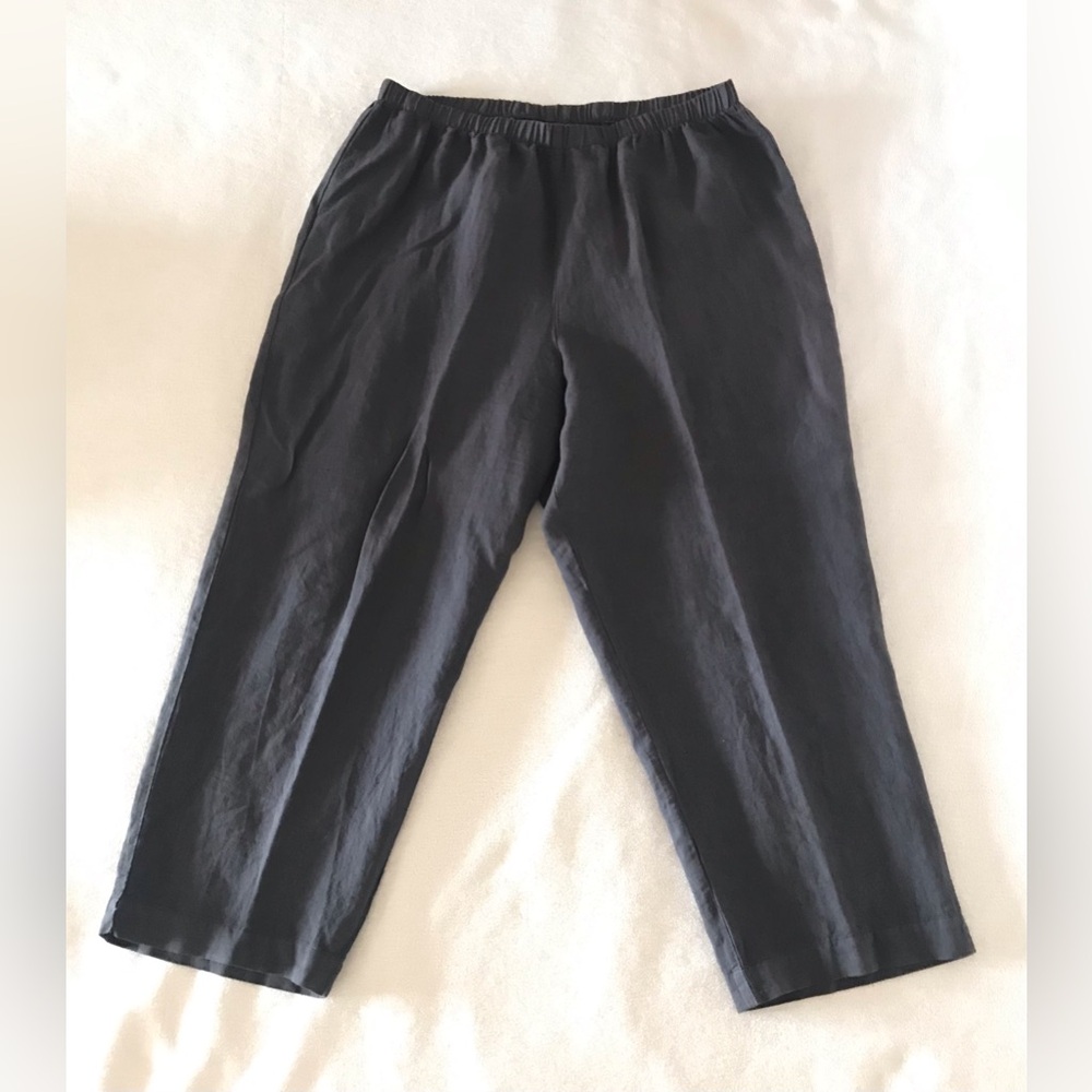 Orchadia Womens Linen Cropped Pants